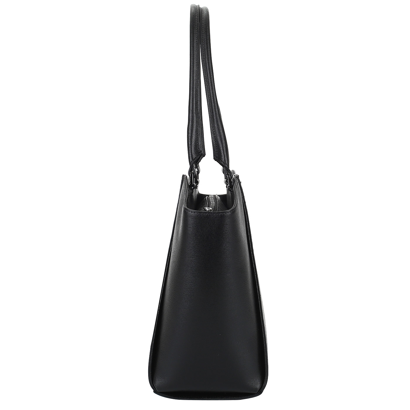 Сумка-тоут из черного сафьяна Ripani Kenzia