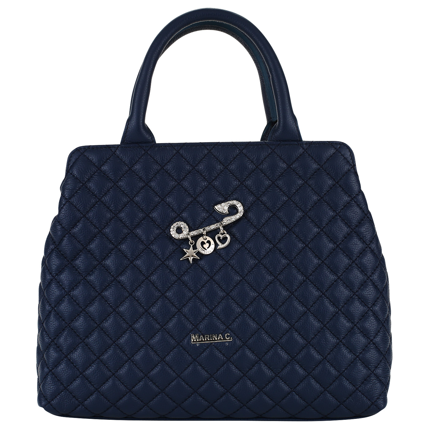 Marina Creazioni Женская стеганая сумка из кожи