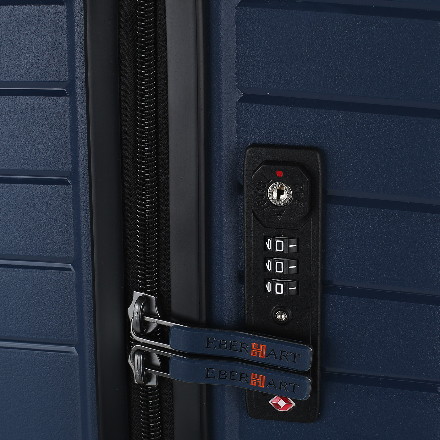 Чемодан большой L из полипропилена с кодовым замком Eberhart Allure