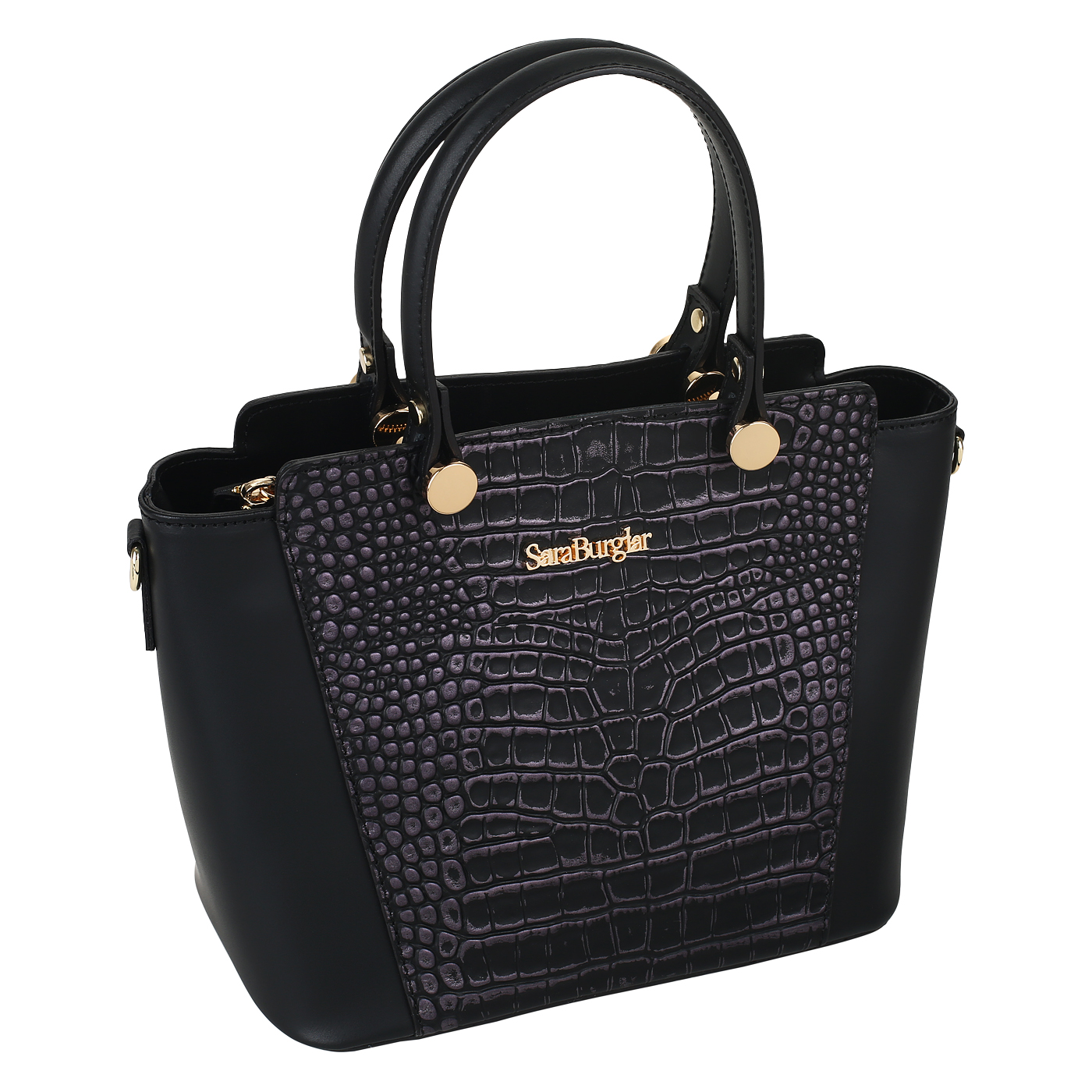 Сумка из комбинированной кожи Sara Burglar Pamela Cocco