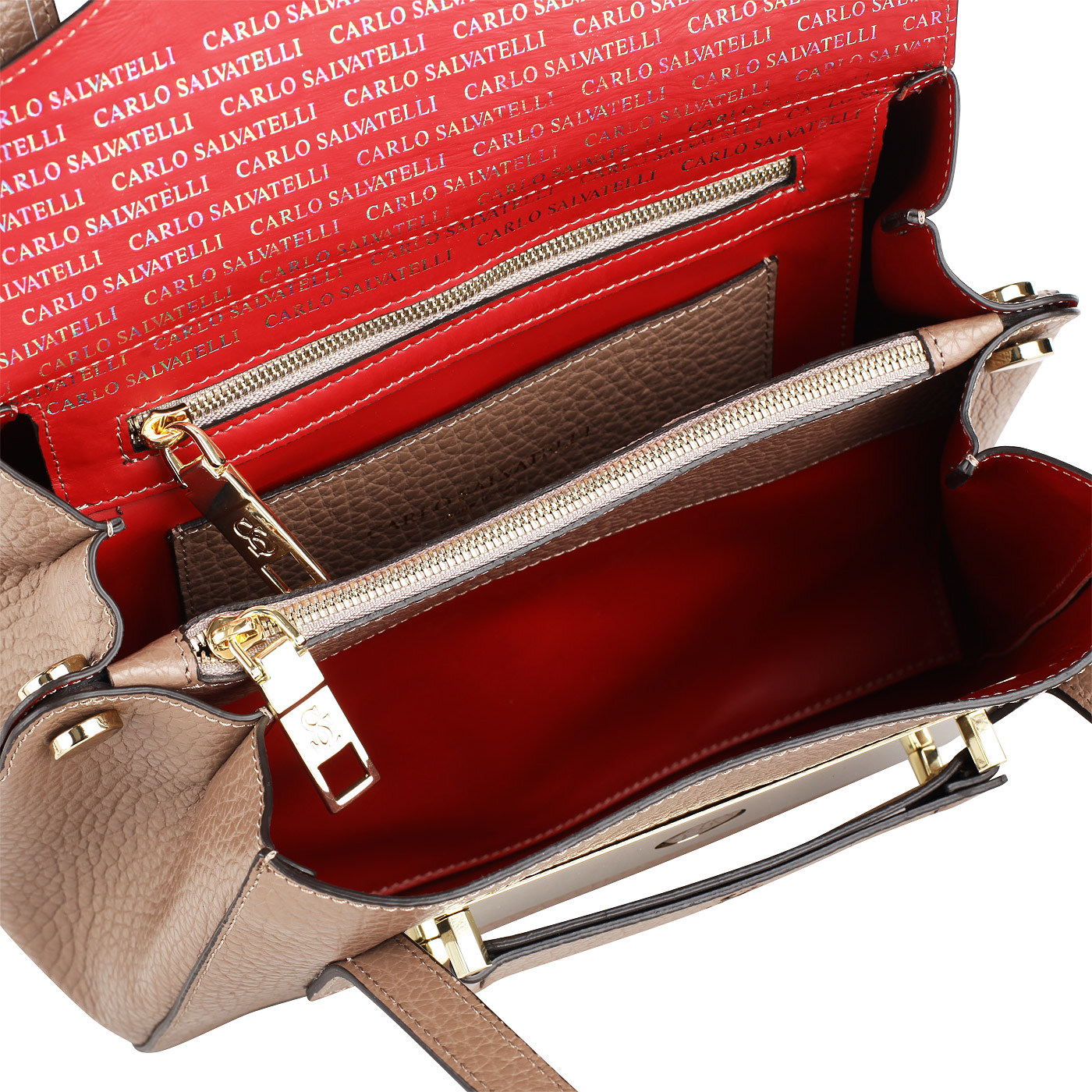 Кожаная сумка Carlo Salvatelli Cervino