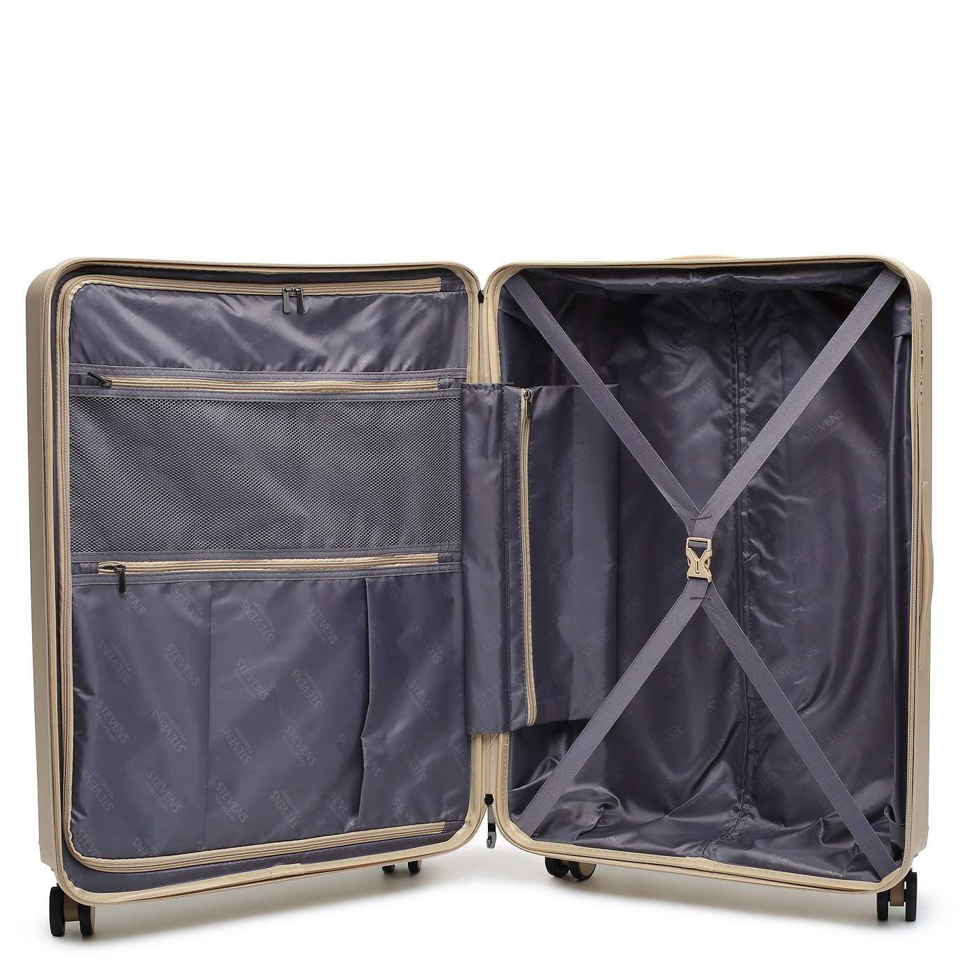 Чемодан большой L из полипропилена Stevens Chrome