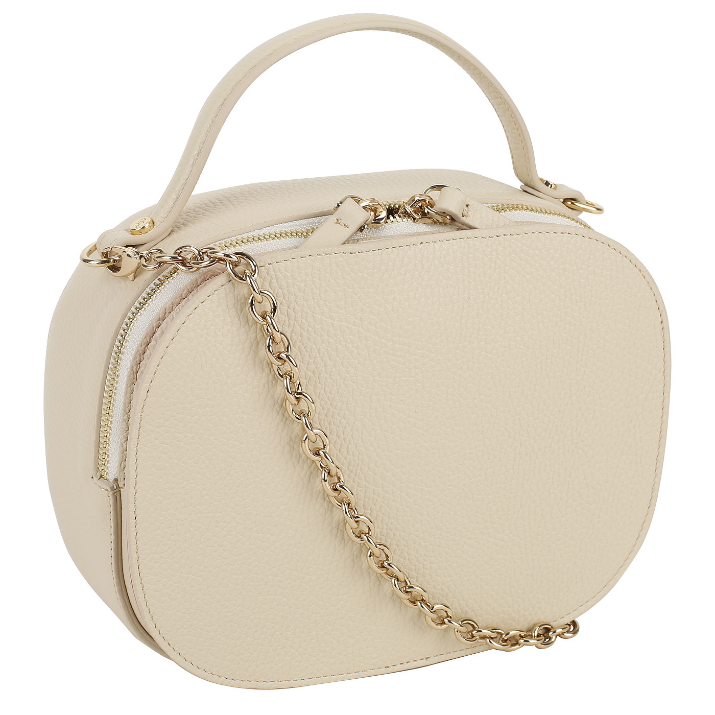 Кожаная сумка с цепочкой Carlo Salvatelli Dora gemma