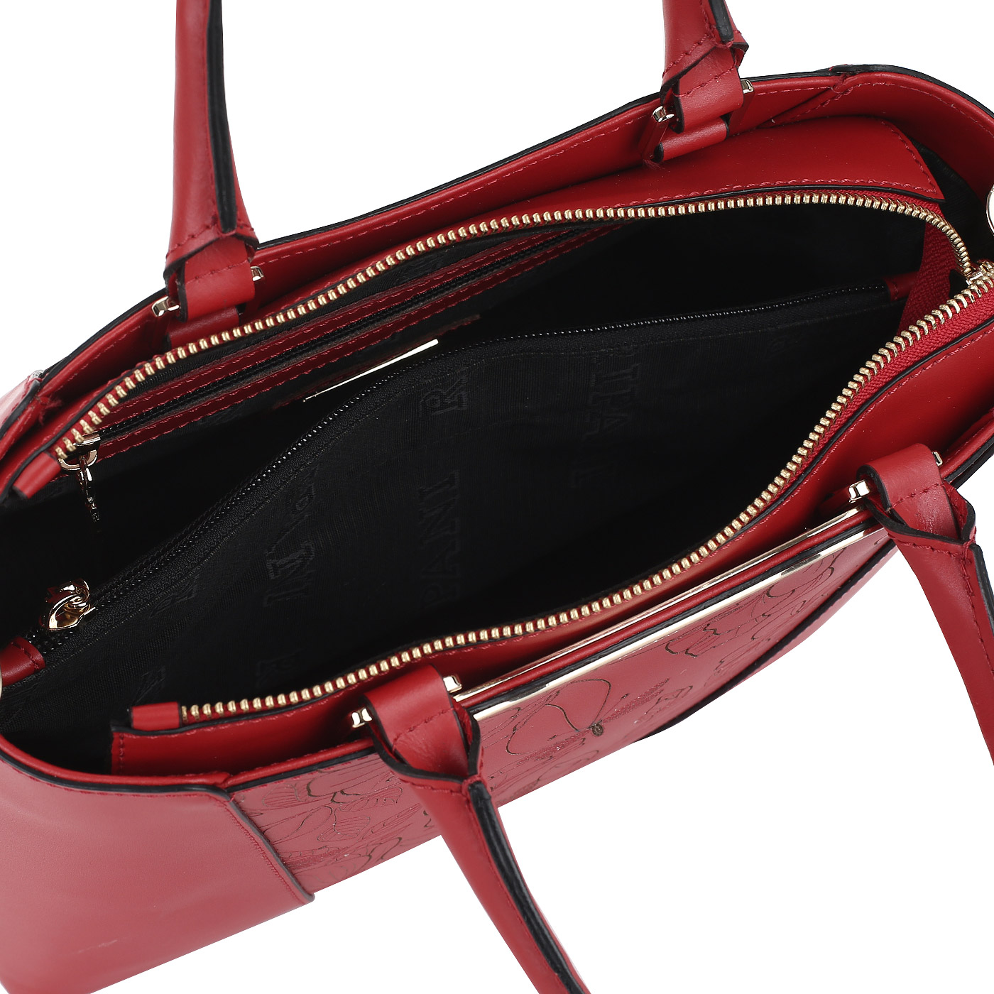 Сумка из красной кожи Ripani Aninga