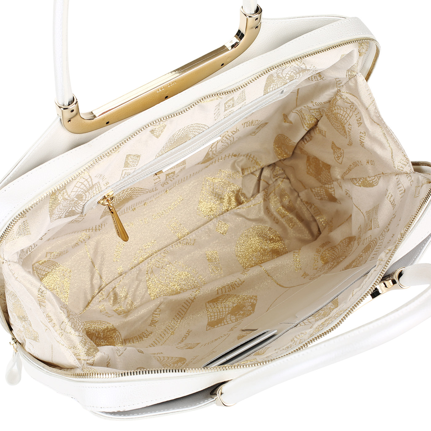 Женская вместительная сумка из кожи Gilda Tonelli Doks Rombi