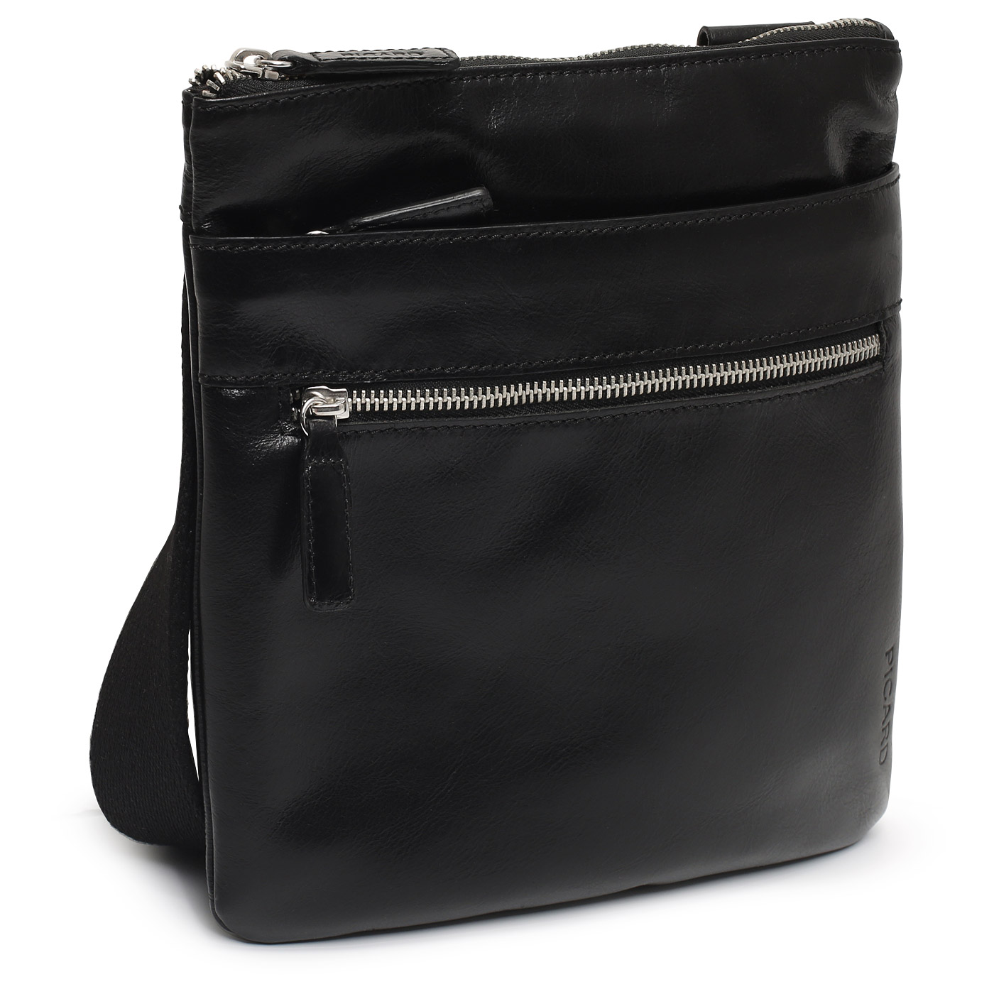 Мужская сумка-планшет из черной кожи Picard Buddy