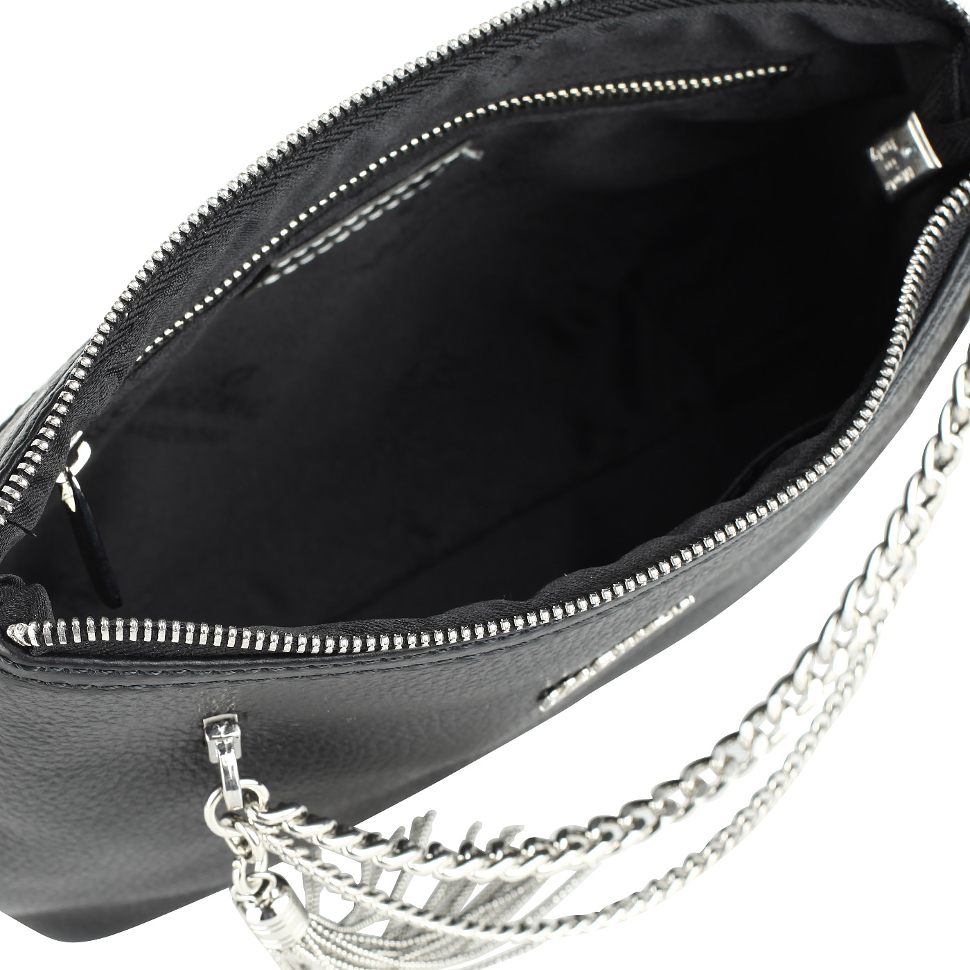 Маленькая кожаная сумка кросс-боди с брелоком Marina Creazioni 