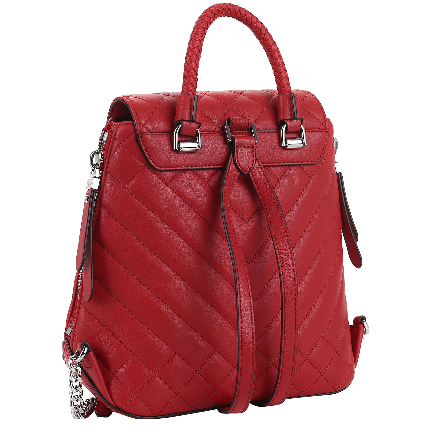 Красный кожаный рюкзак Michael Kors Blakely