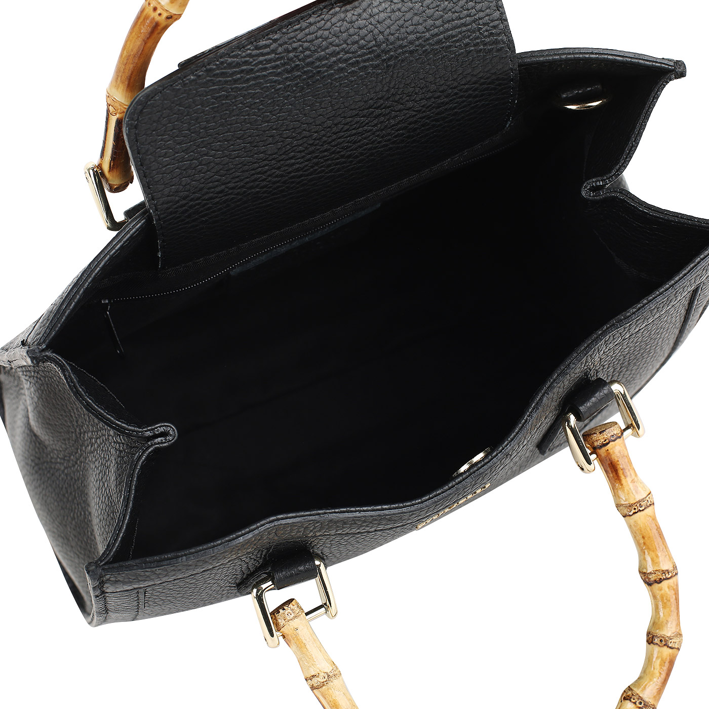 Кожаная сумка с бамбуковыми ручками Piumelli Aira