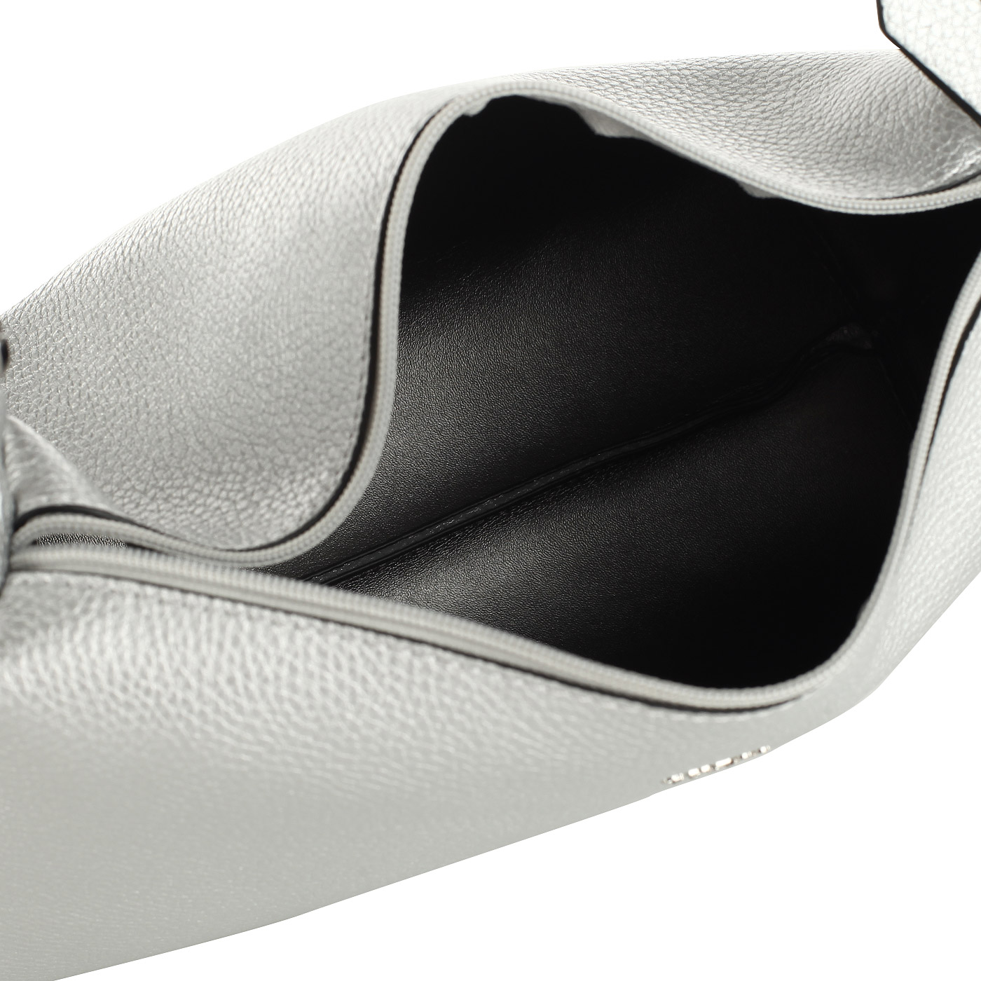 Серебристая сумка на кнопке Guess Flora