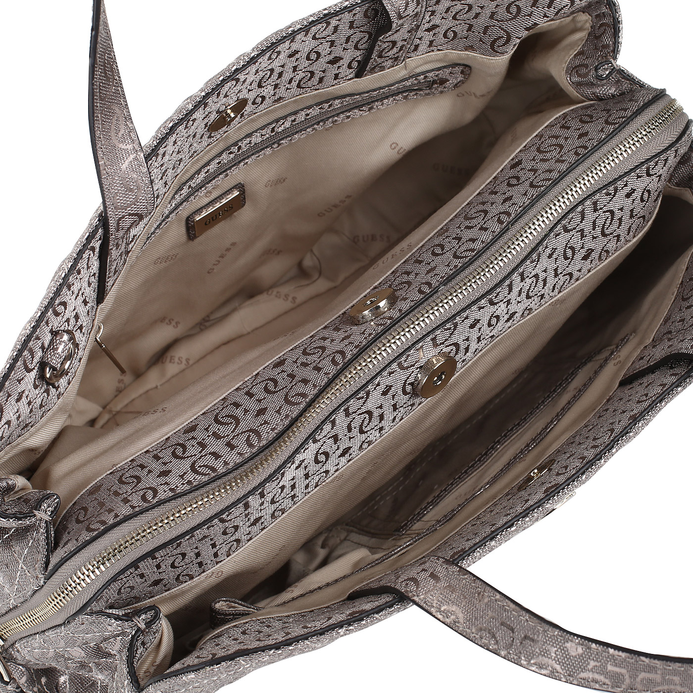 Стеганая сумка с тиснением Guess Giola