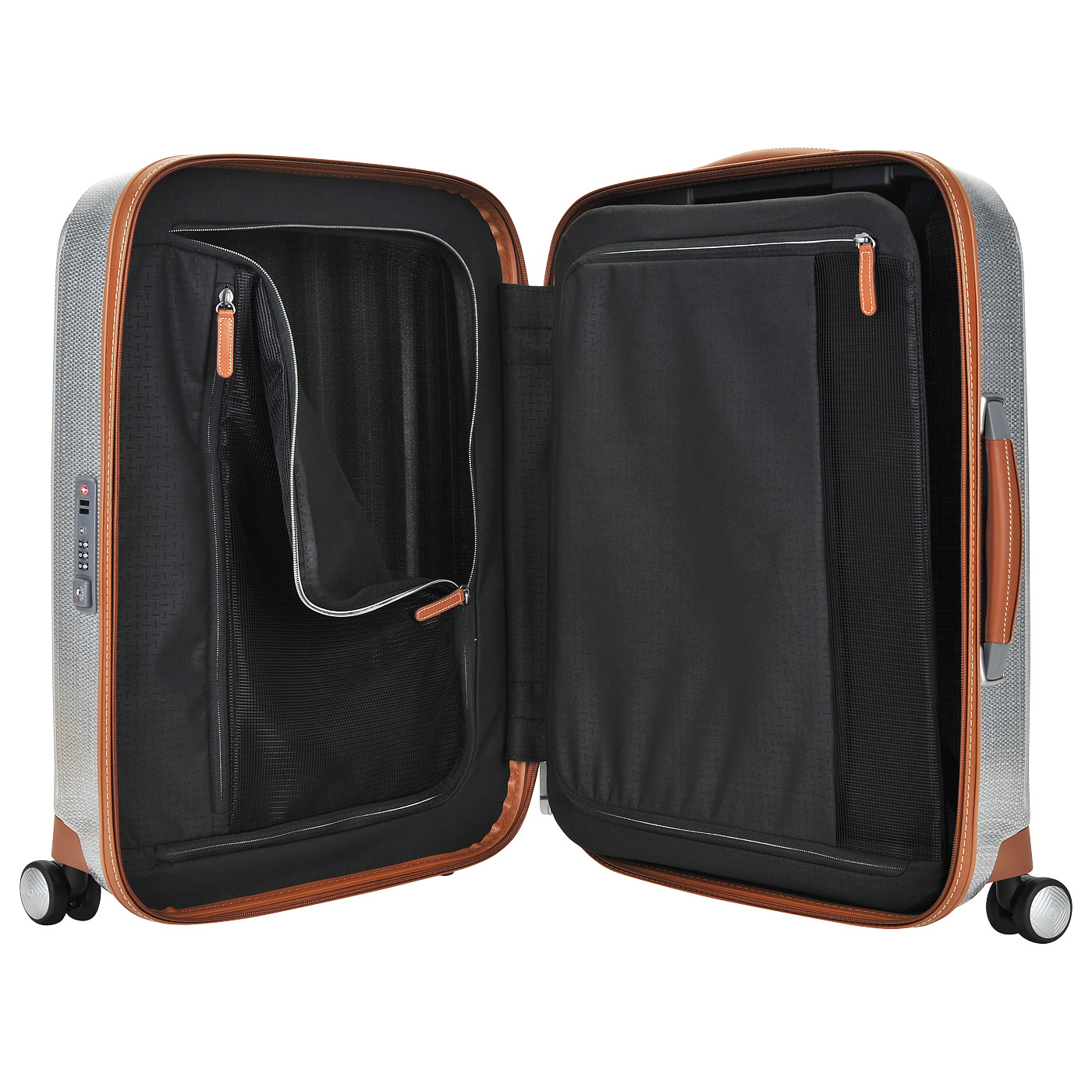 Чемодан маленький S из материала Curv с кодовым замком Samsonite Lite-Cube Dlx