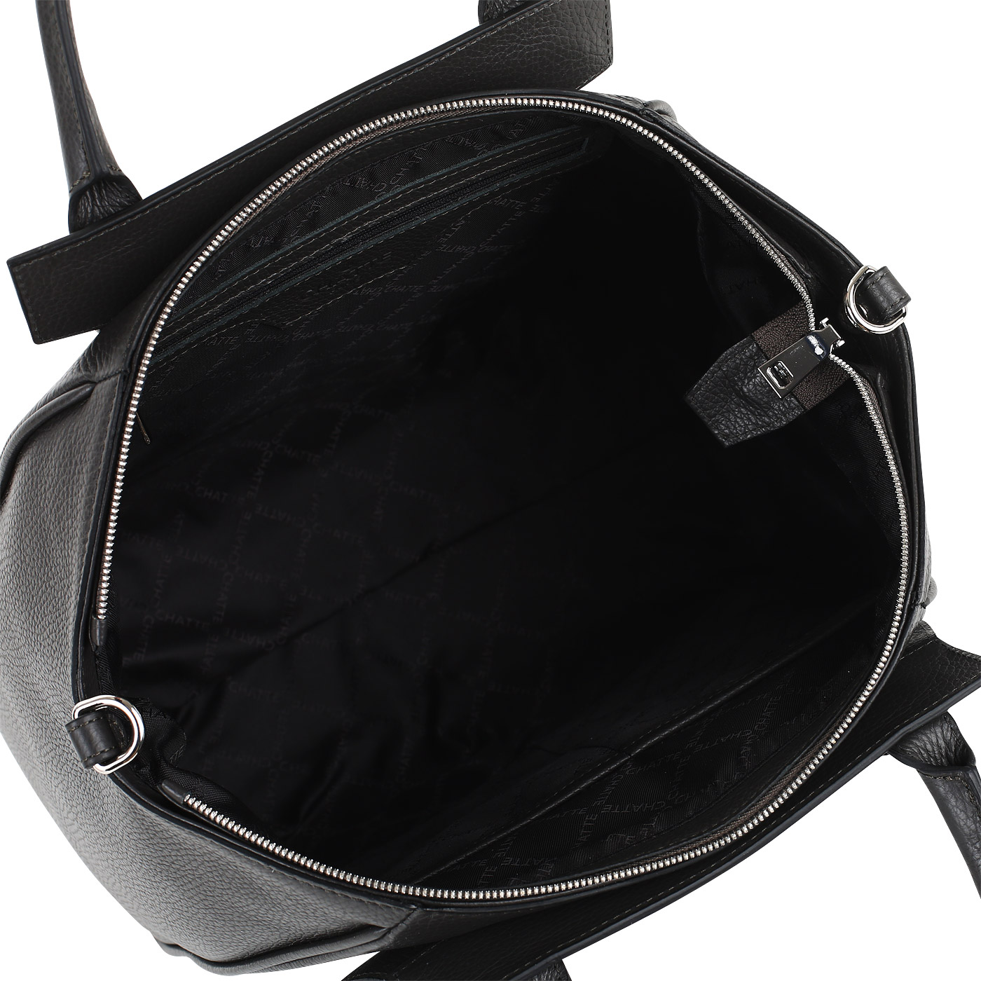 Кожаная сумка на молнии Chatte 