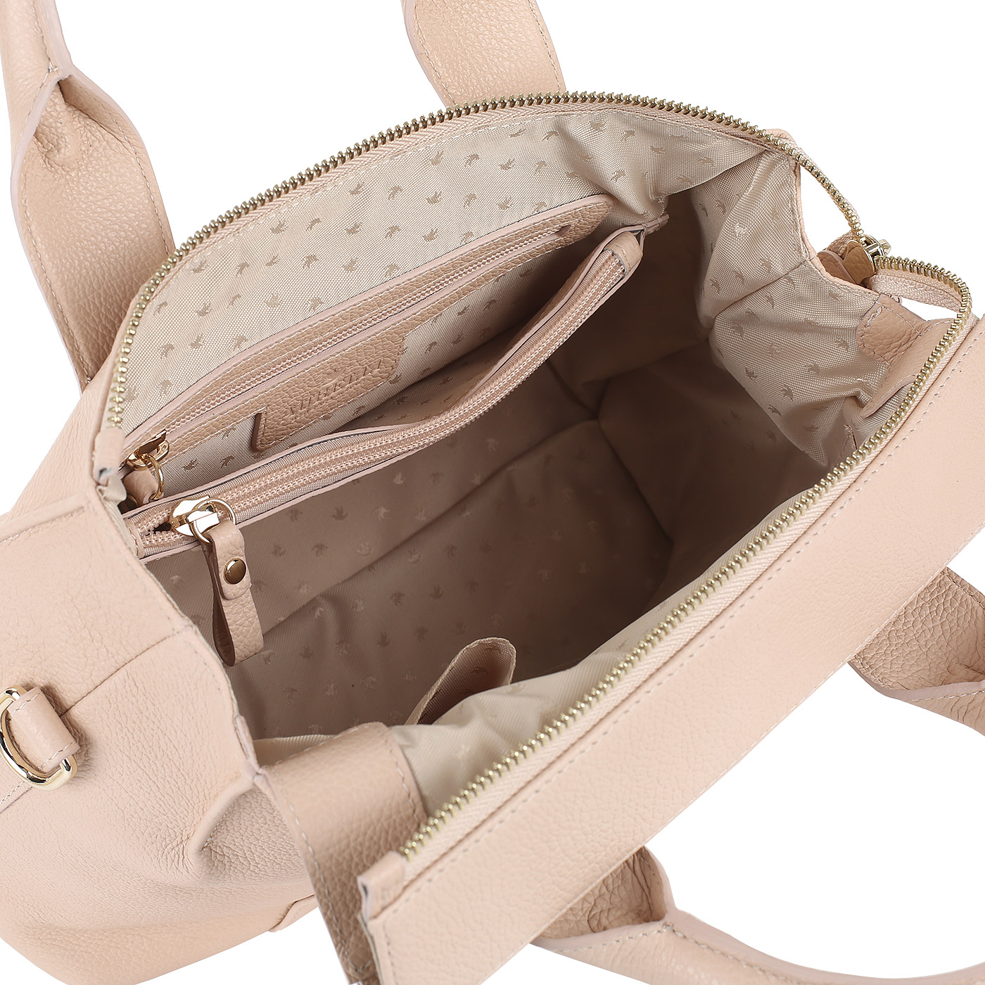 Бежево-розовая сумка Aurelli 