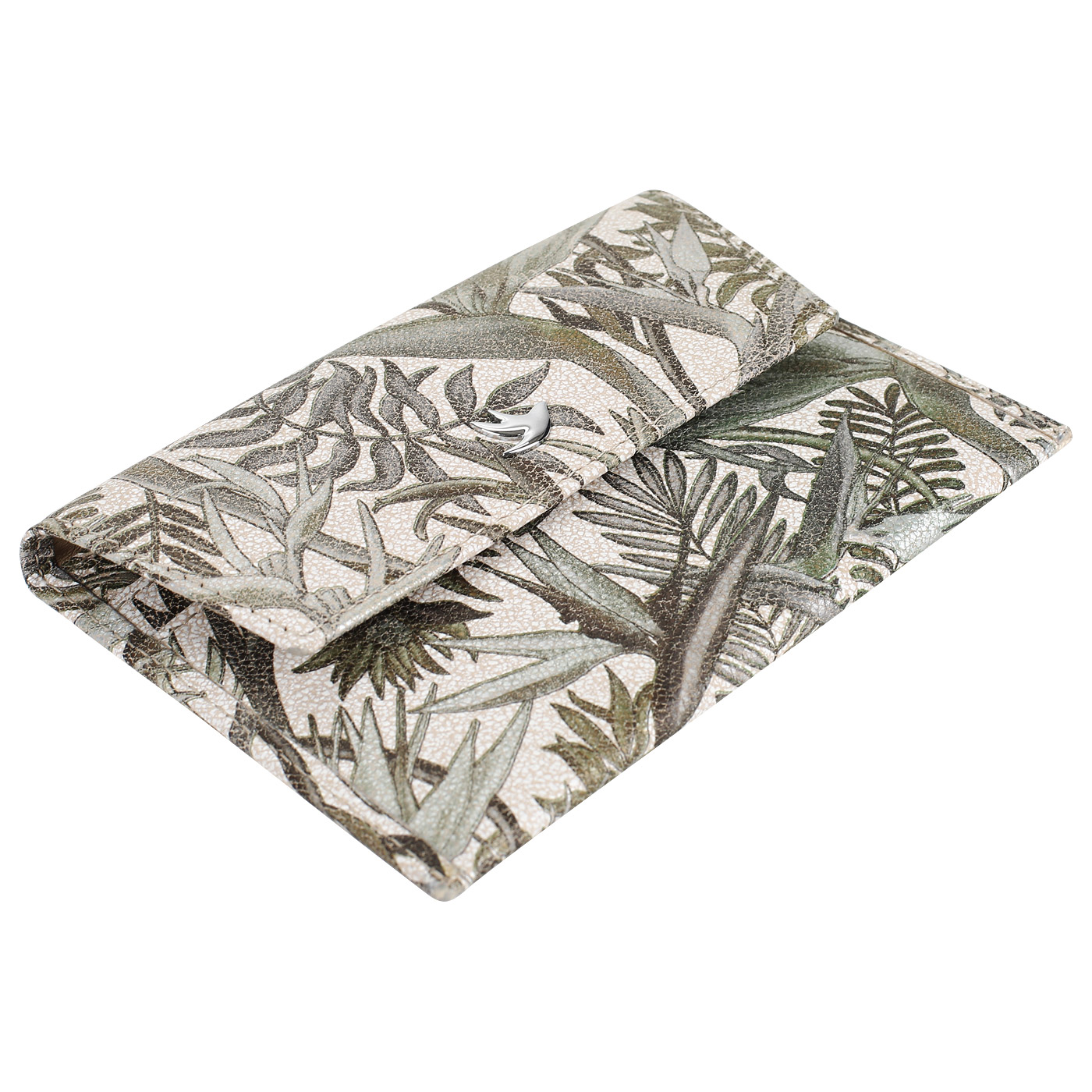 Обложка для паспорта и автодокументов из бежевой кожи Aurelli Luna tropico