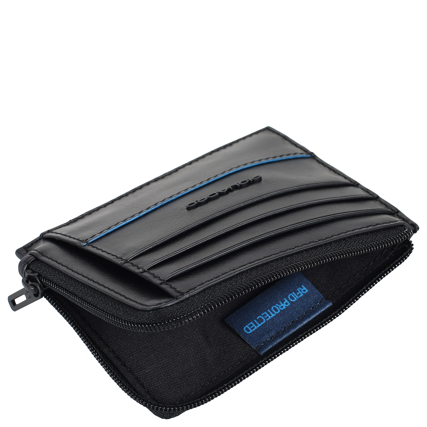 Визитница на молнии Piquadro Blue square Revamp