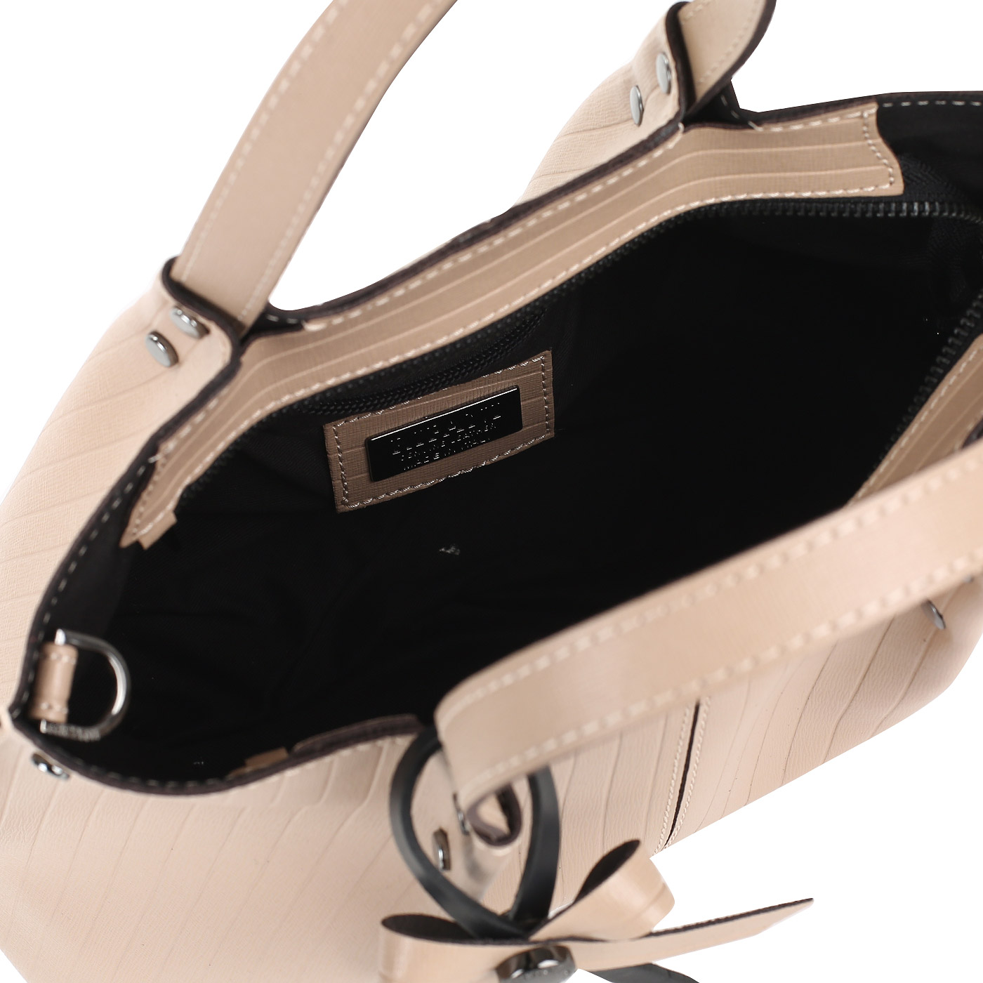 Бежевая сафьяновая сумка Ripani Civetta