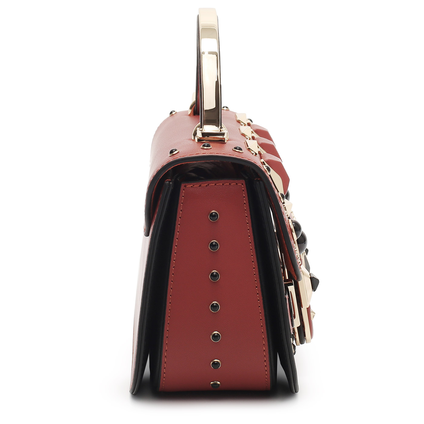 Кожаная сумка с клепками Cromia It Carrie