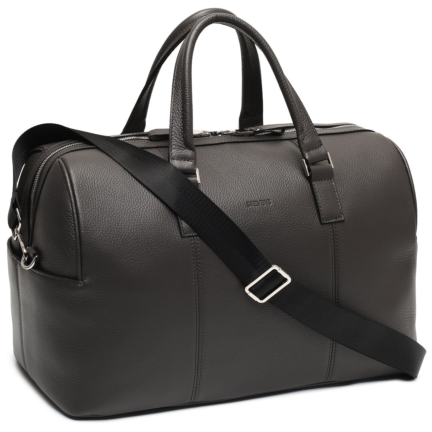 Дорожная сумка из натуральной кожи с плечевым ремешком Stevens 