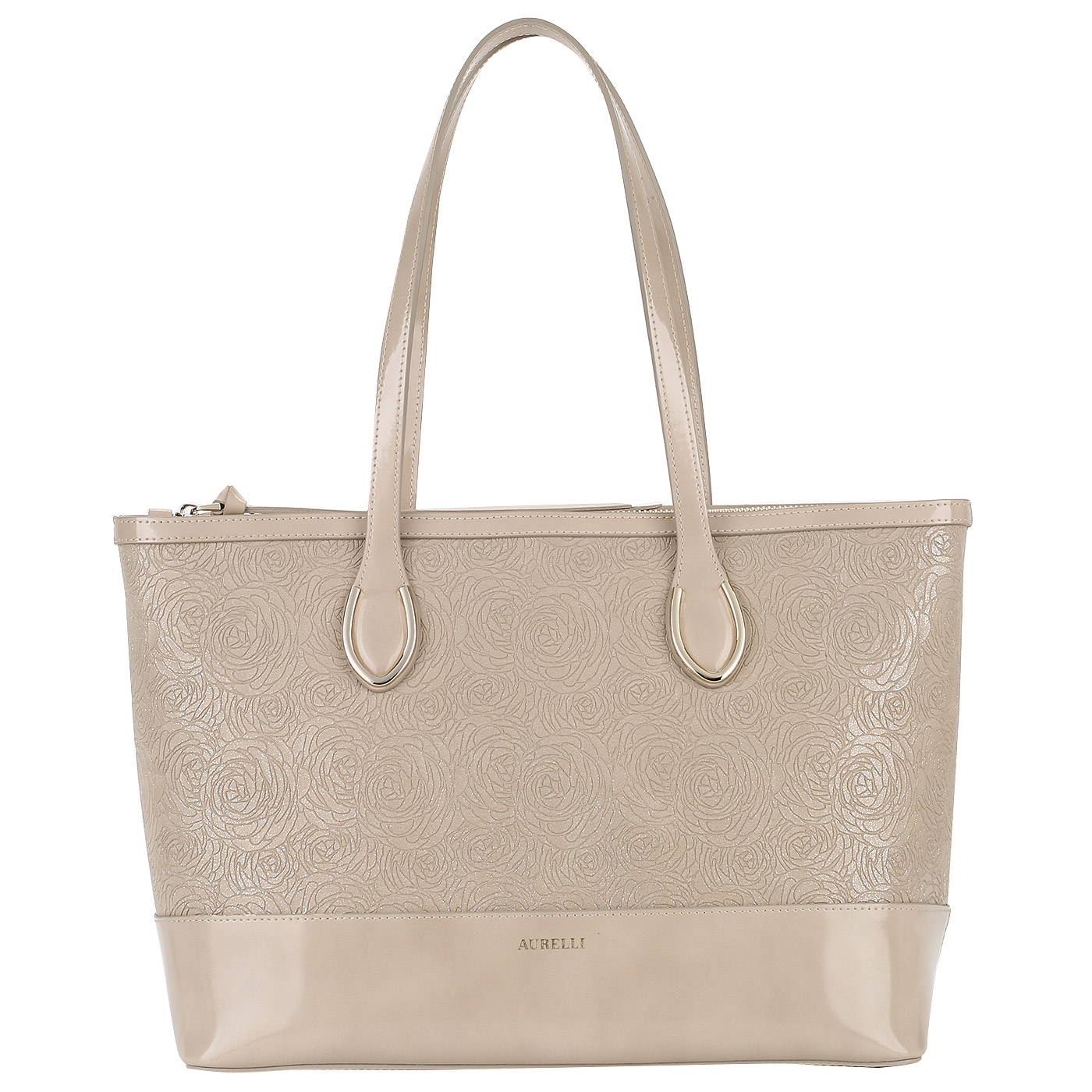 Aurelli Тисненая сумка с длинными ручками
