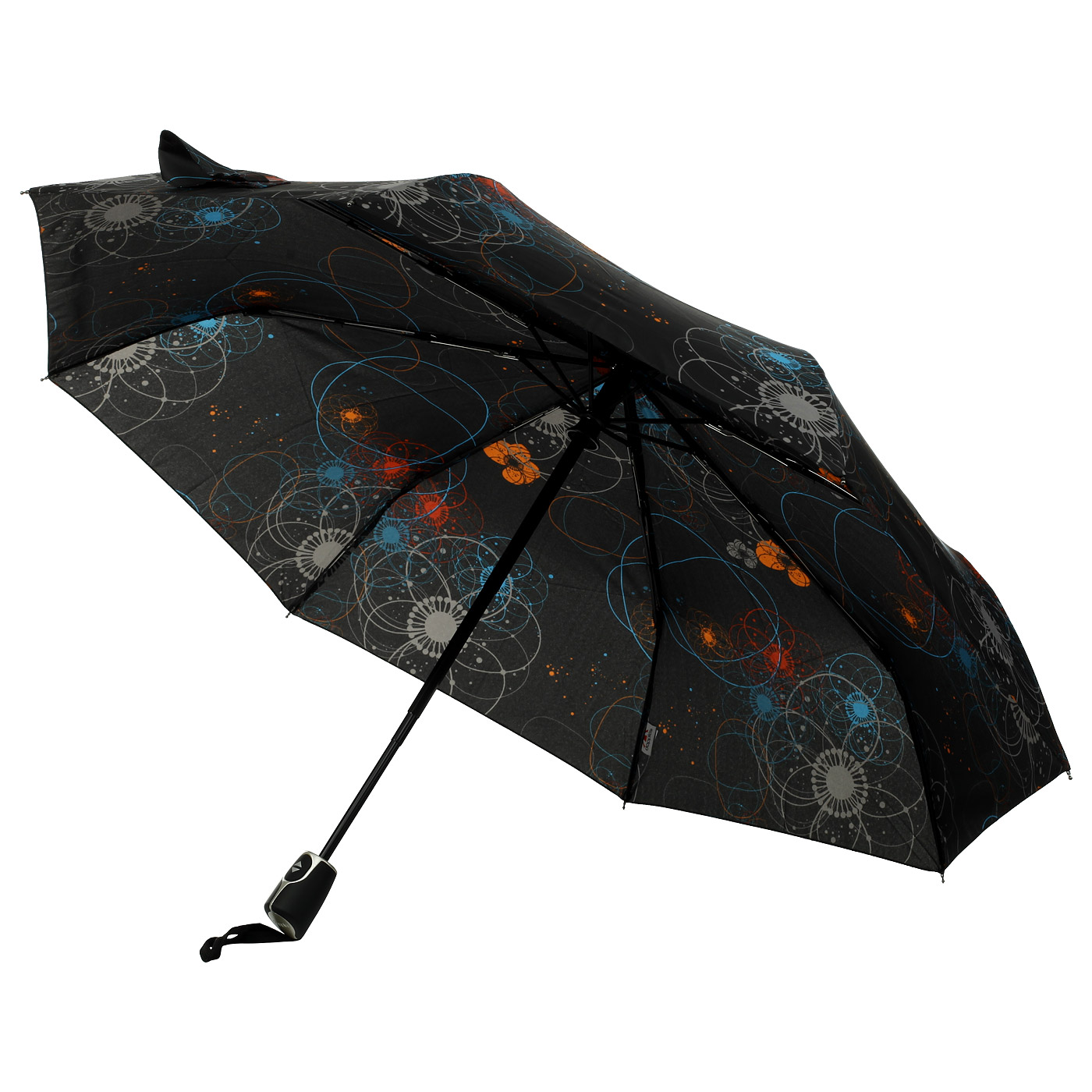 Черный зонт с принтом Doppler Barcelona