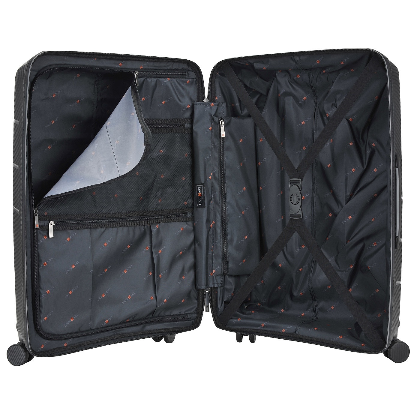 Чемодан средний M из полипропилена с кодовым замком Eberhart Vortex