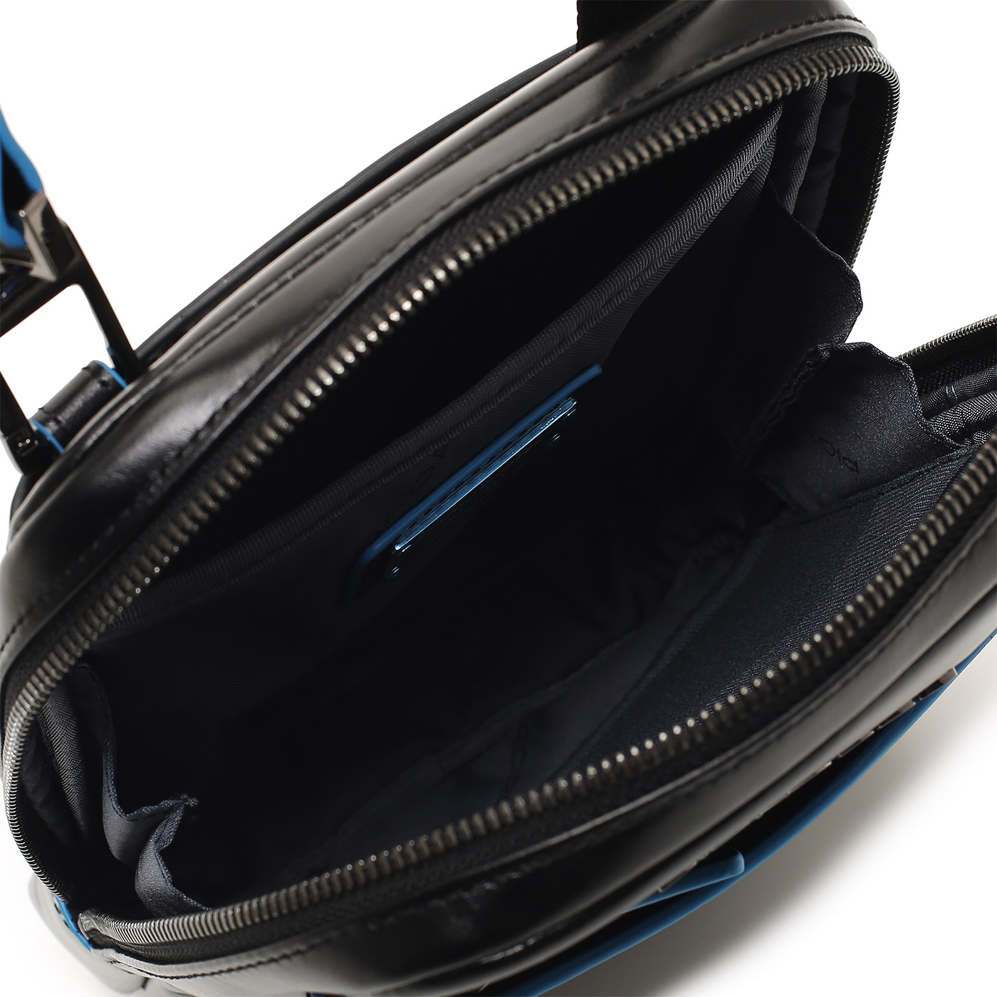 Кожаная сумка через плечо Piquadro Blue square