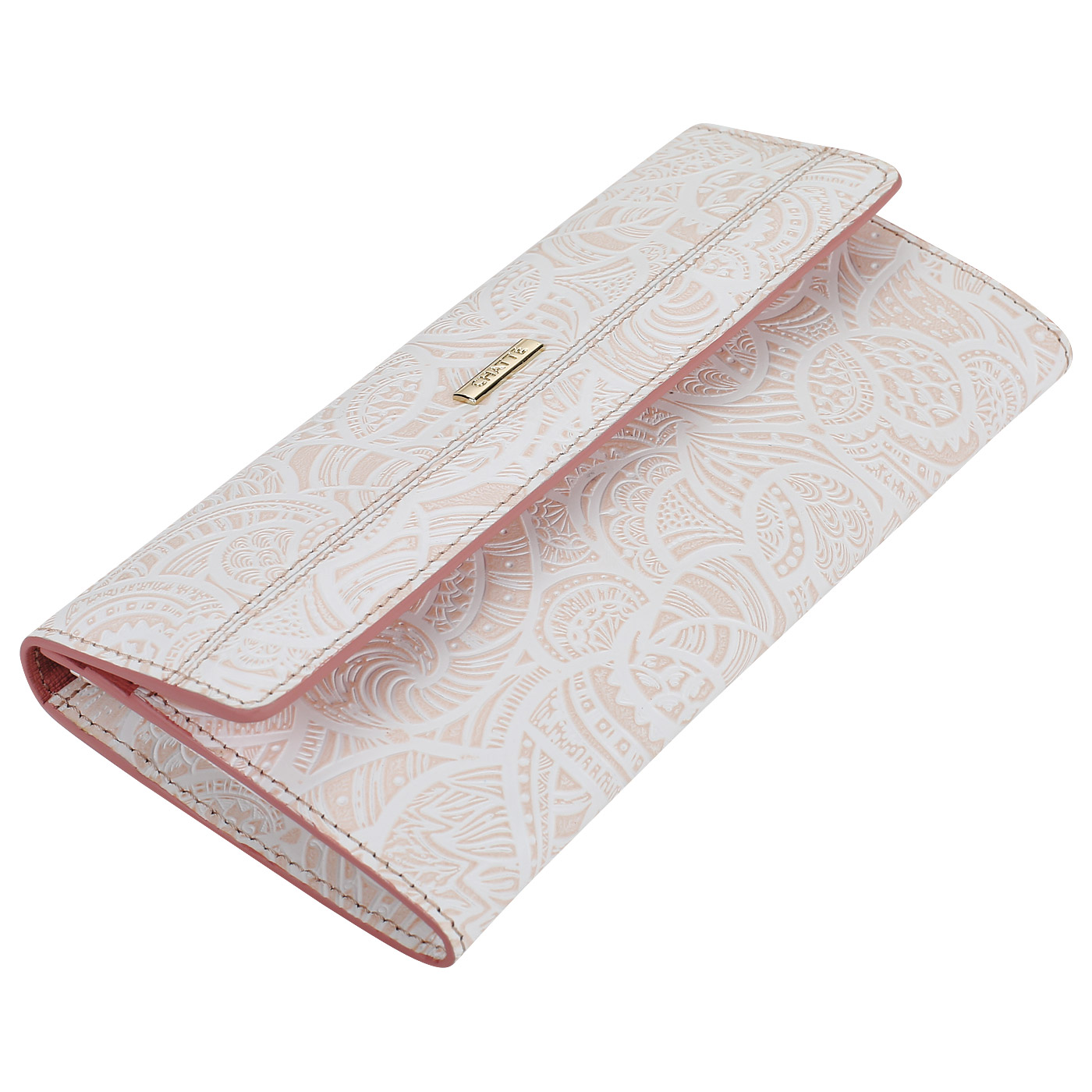 Кожаный кошелек с тиснением Chatte Bloom