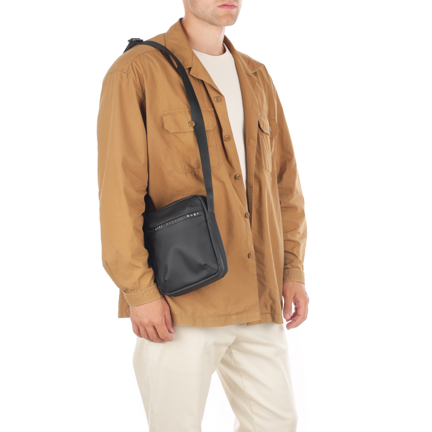 Сумка через плечо Bugatti Blanc