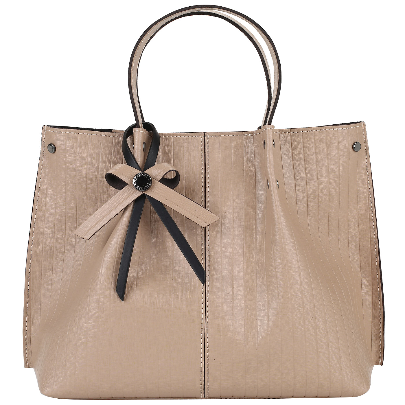 Ripani Бежевая сафьяновая сумка