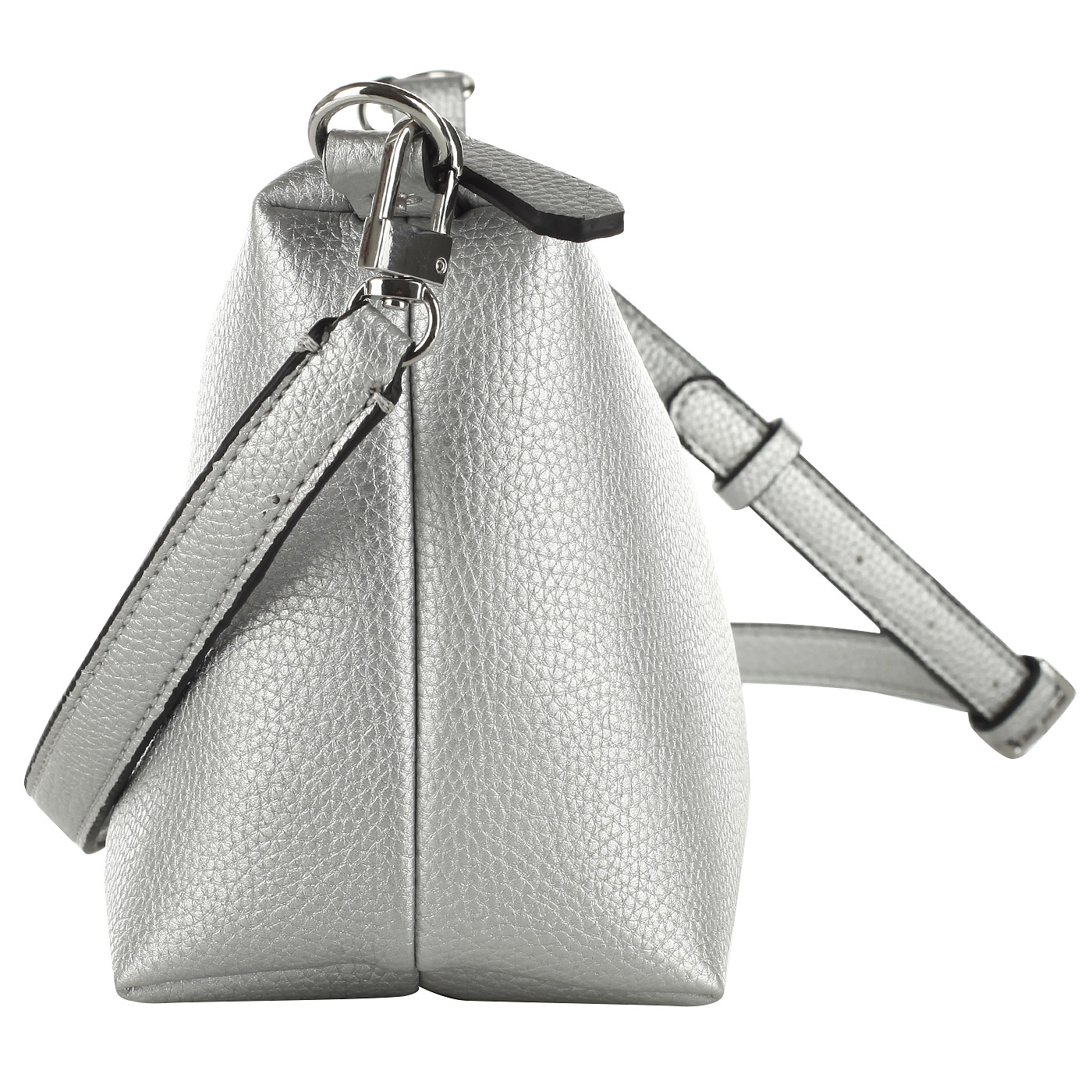 Серебристая сумка на кнопке Guess Flora