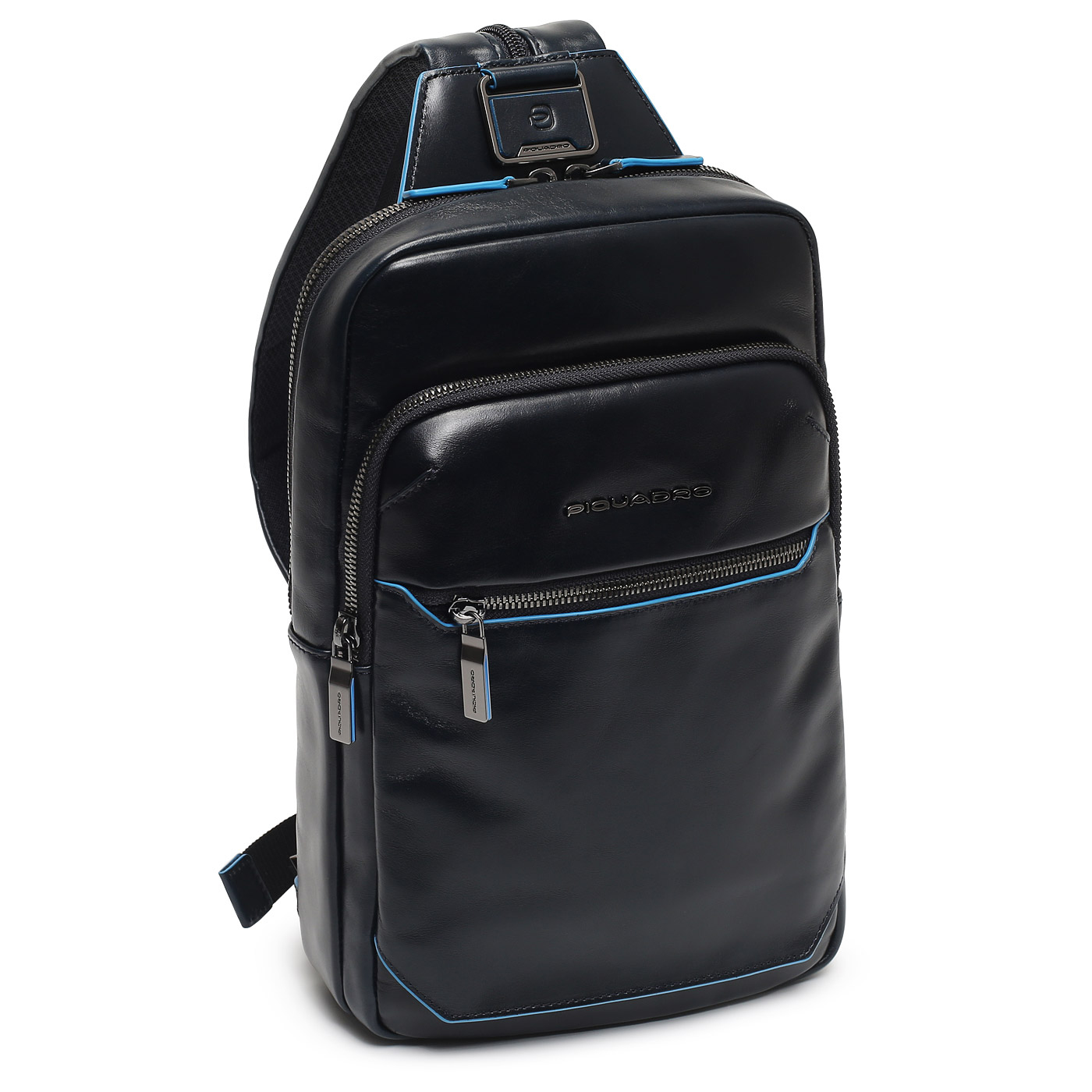 Однолямочный рюкзак Piquadro Blue square