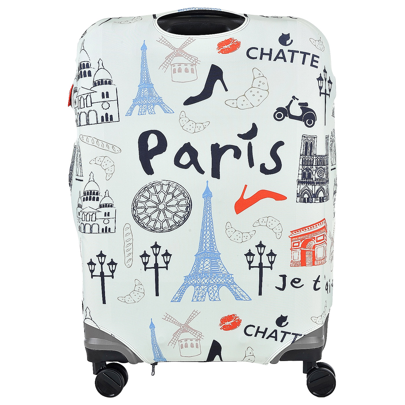 Чехол для багажа Chatte Bonjour Paris