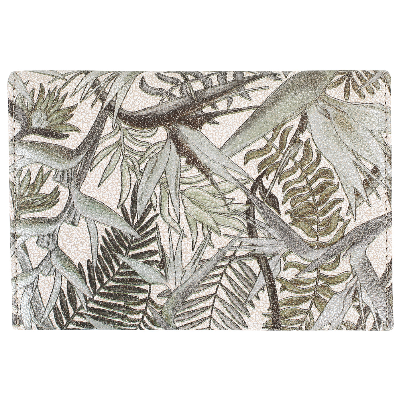 Обложка для паспорта и автодокументов из бежевой кожи Aurelli Luna tropico