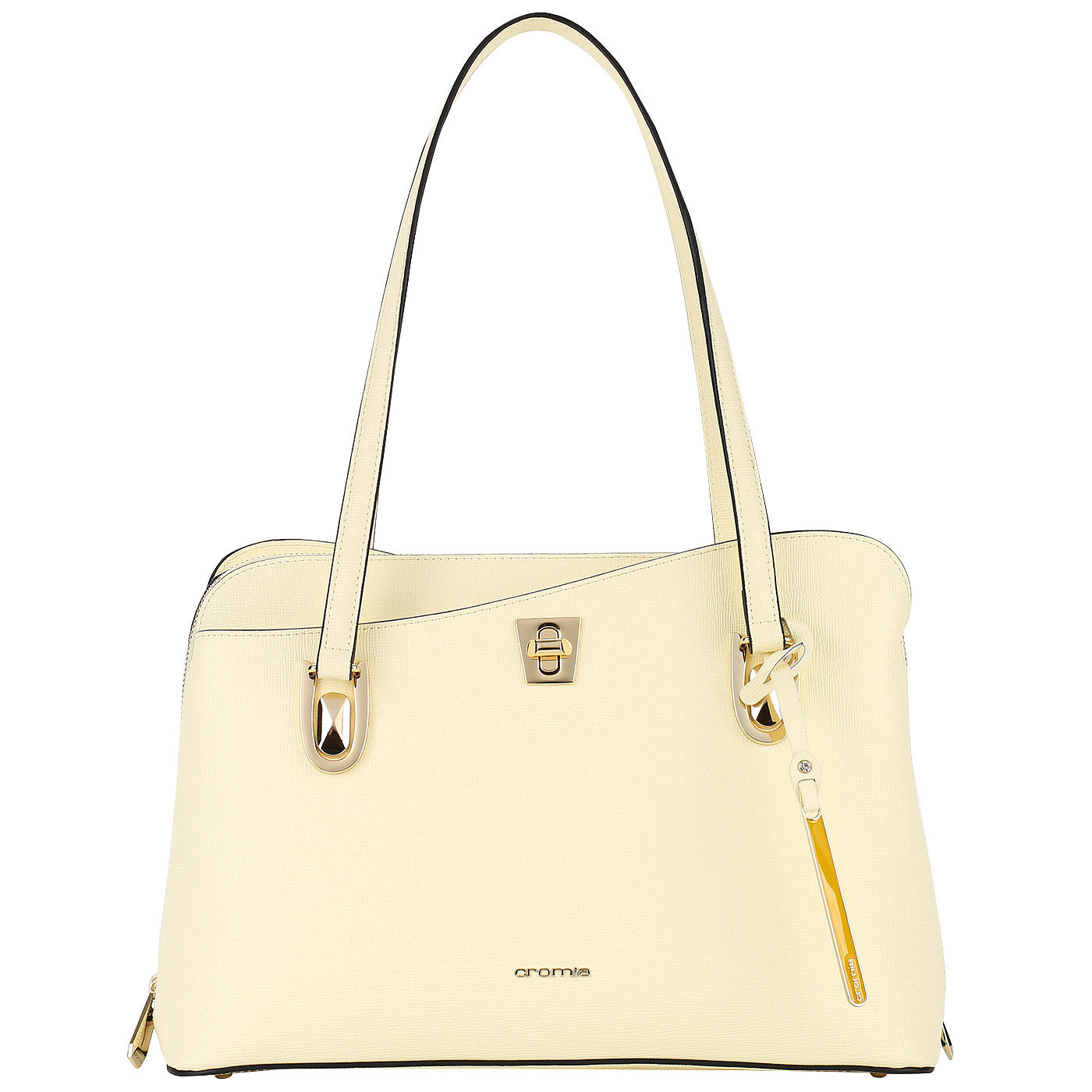 Cromia Женская сафьяновая сумка с длинными ручками
