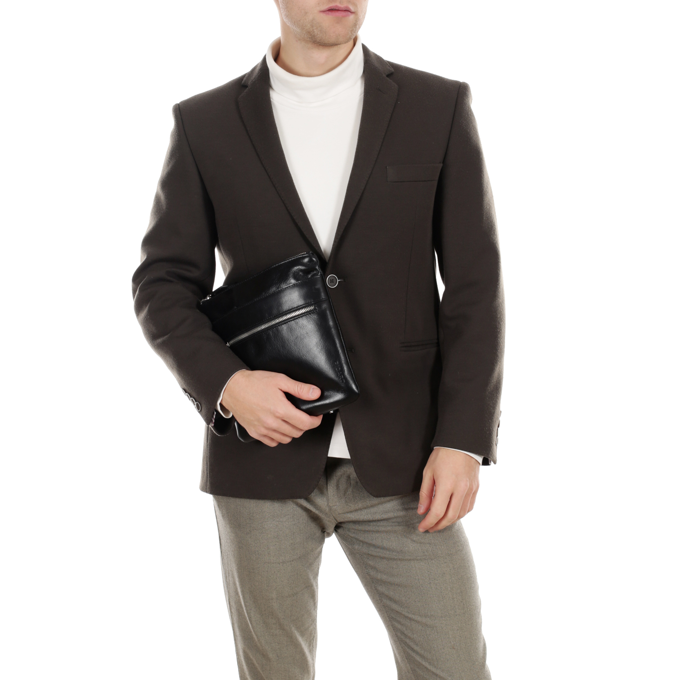 Мужская сумка-планшет из черной кожи Picard Buddy