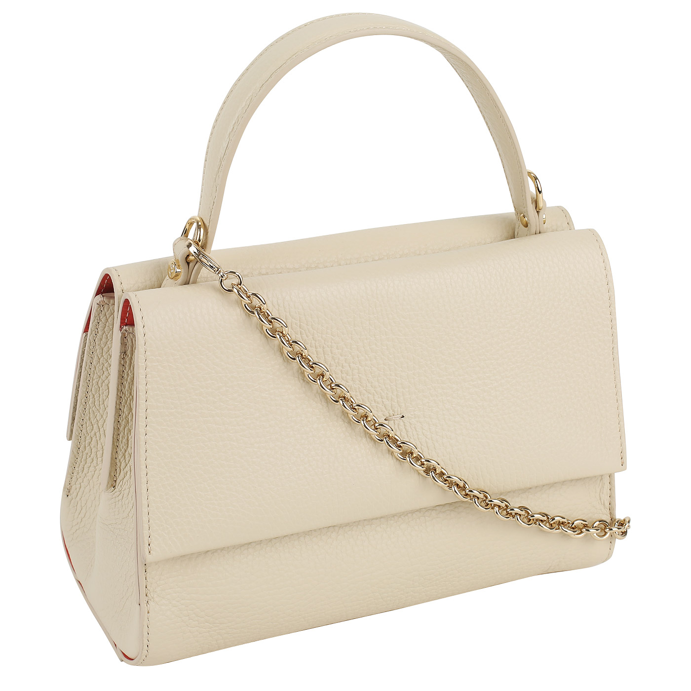 Кожаная сумка с цепочкой Carlo Salvatelli Katrine gemma