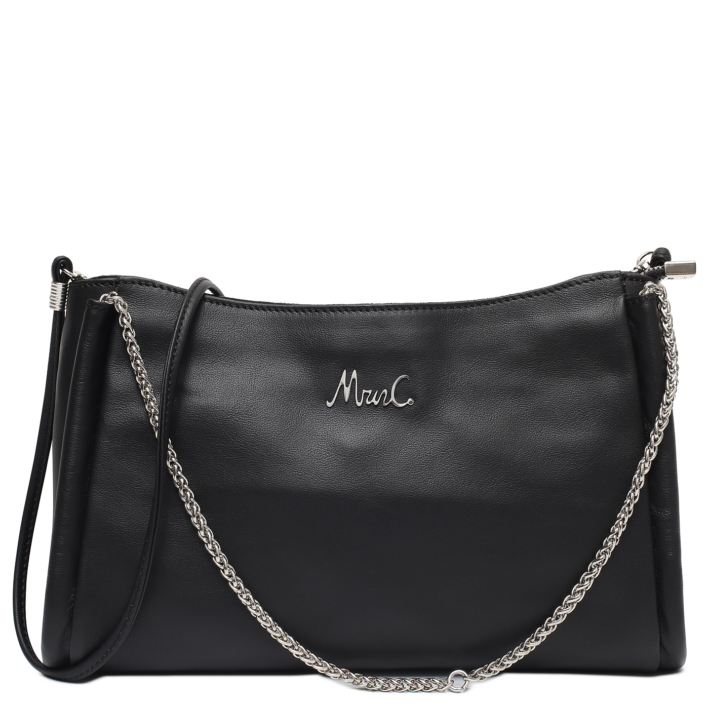 Marina Creazioni Кожаная сумка с ручками-цепочками