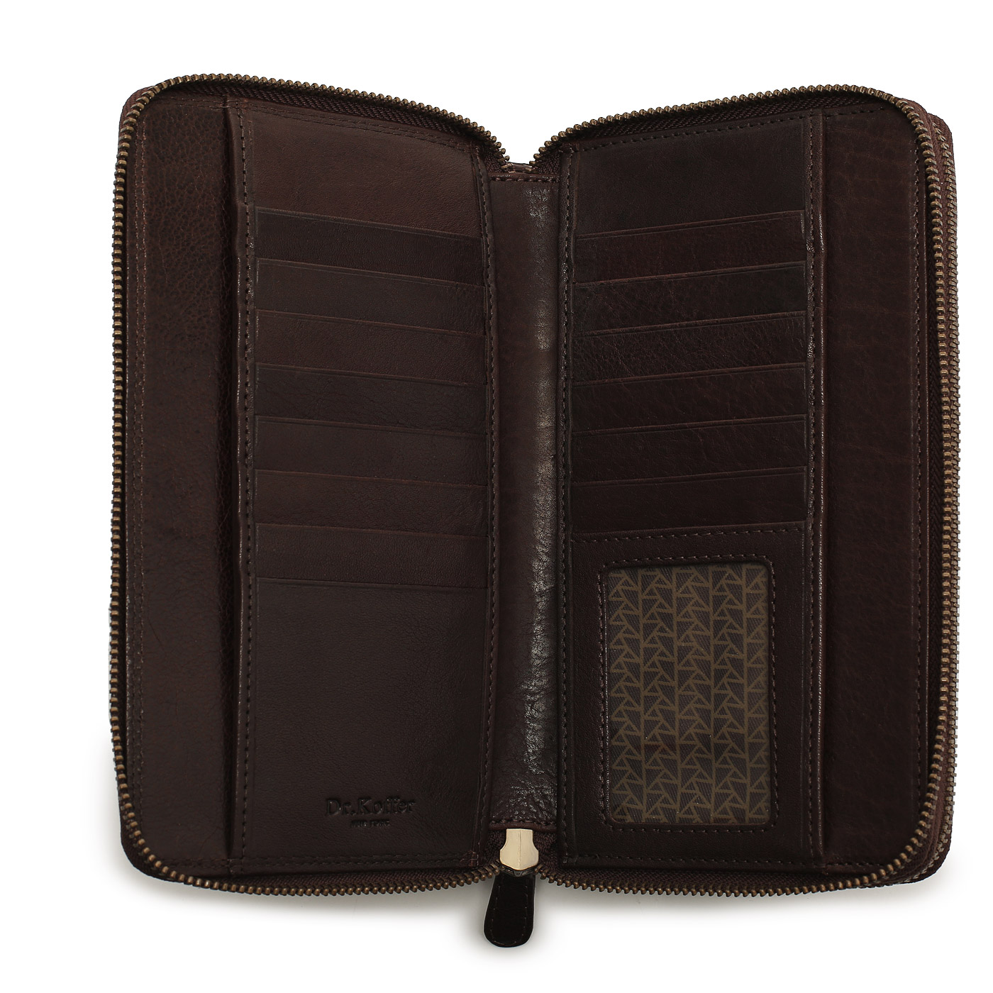 Вместительное кожаное портмоне Dr. Koffer 
