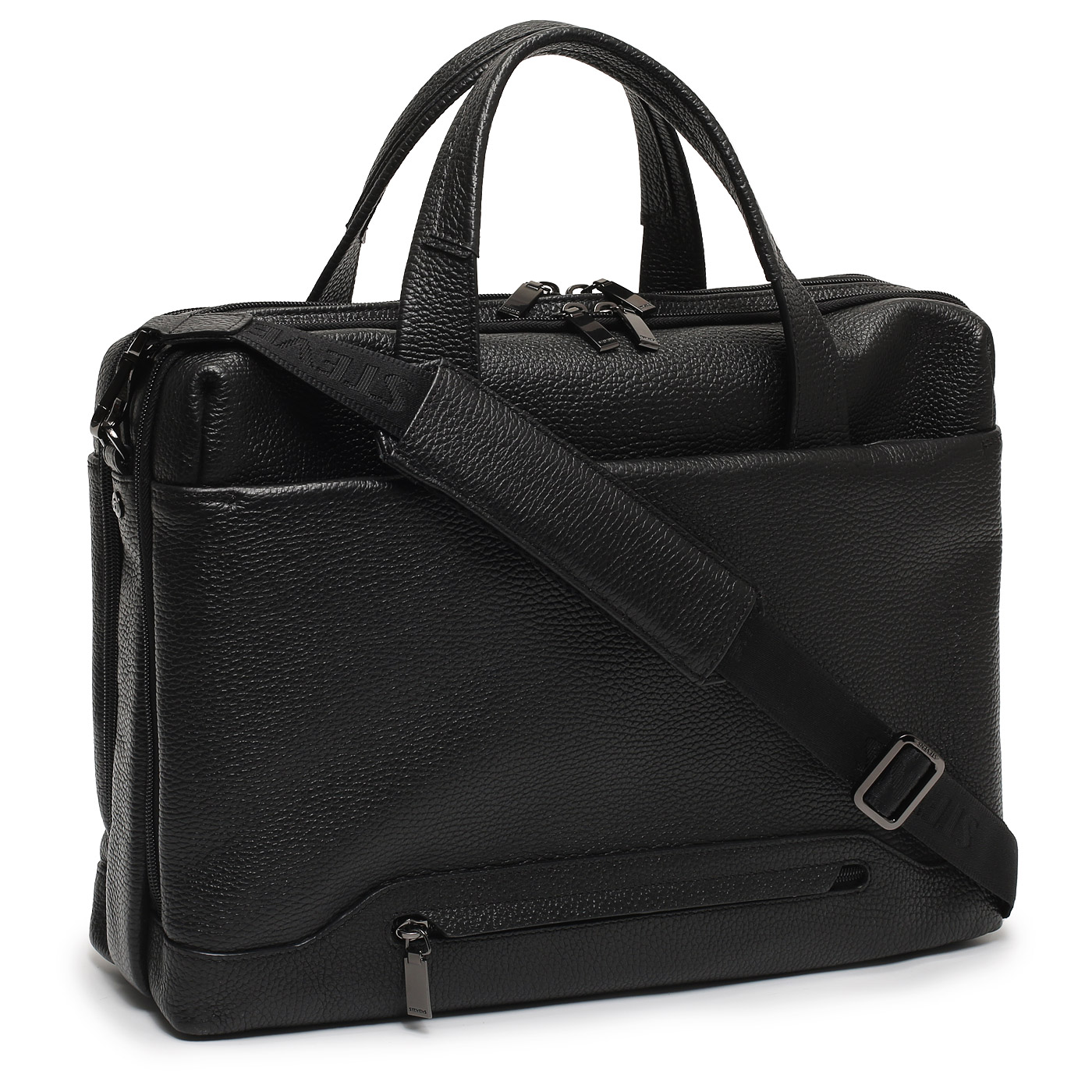 Мужская кожаная деловая сумка Stevens 