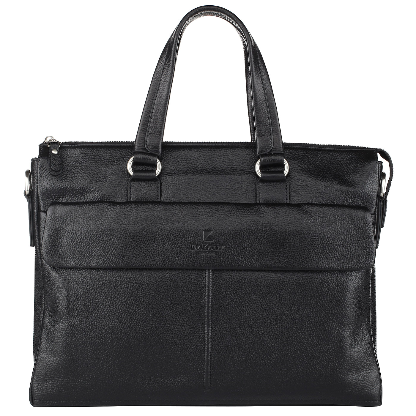 Dr. Koffer Деловая кожаная сумка с отделением для ноутбука