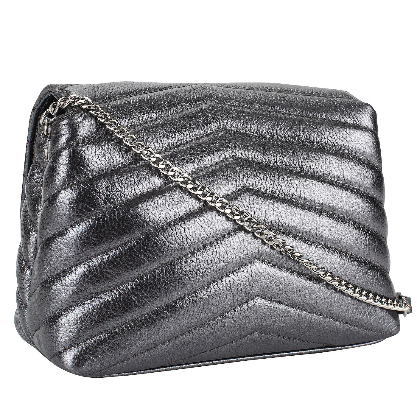 Кожаная сумочка с откидным клапаном Marina Creazioni 