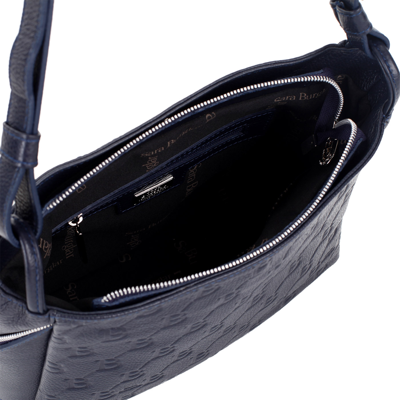 Синяя кожаная сумка Sara Burglar Noemi Person