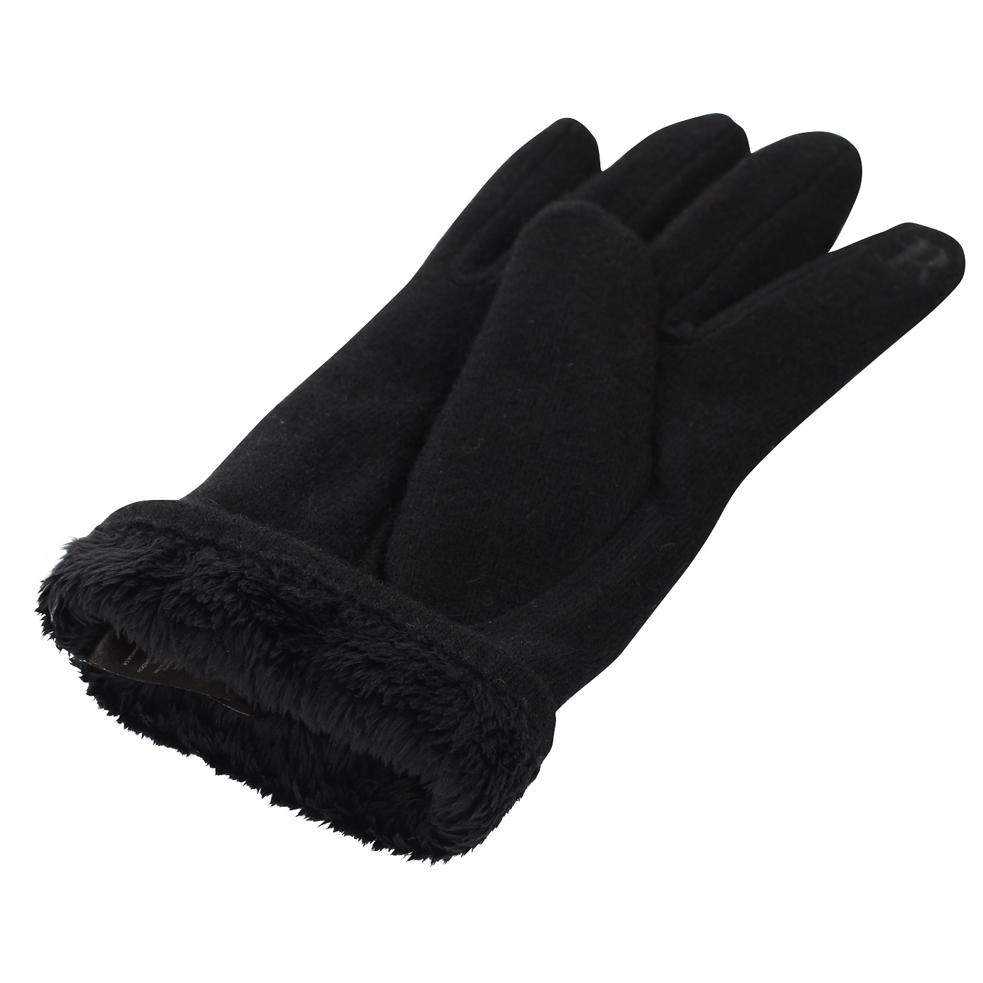 Черные перчатки с декором Pia Rossini 