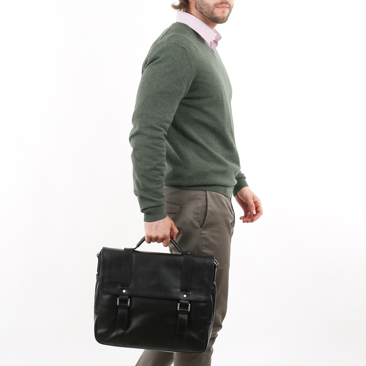 Мужской кожаный портфель Picard Buddy