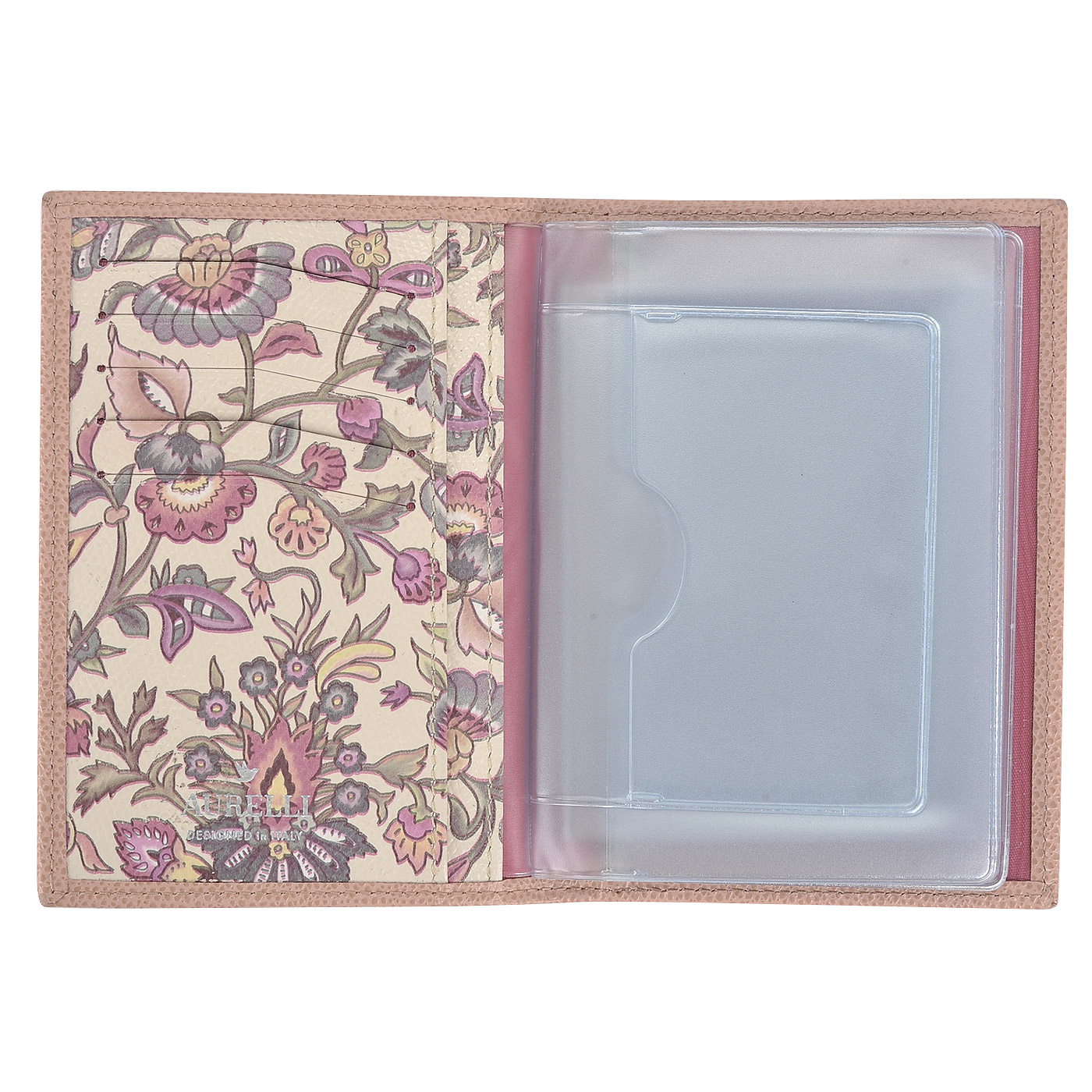 Кожаная обложка для автодокументов Aurelli Alma fiore