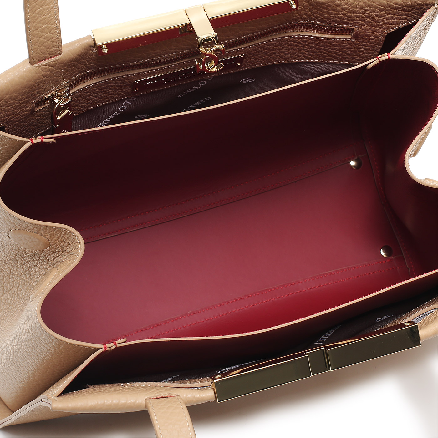 Кожаная сумка Carlo Salvatelli Josephine cervino