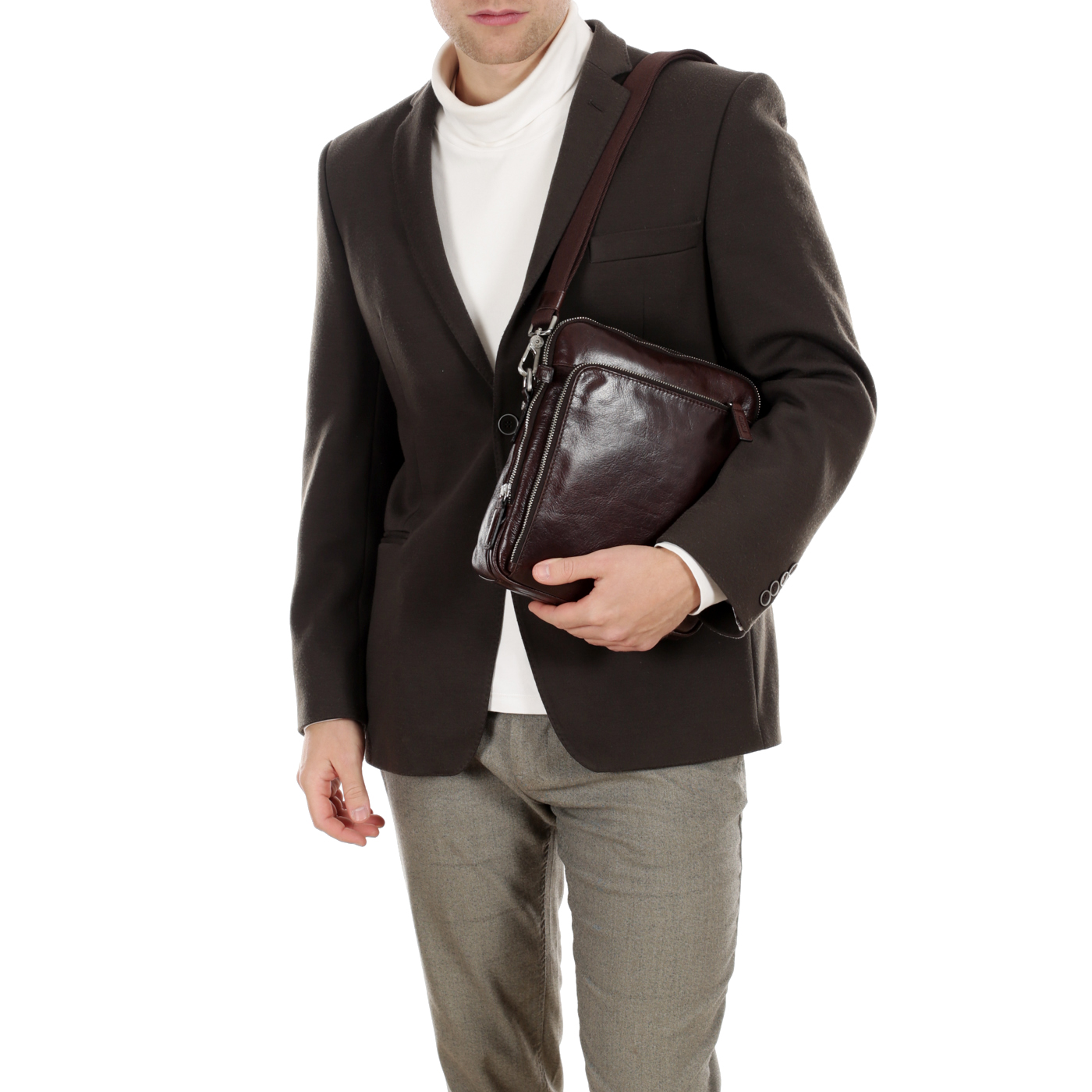 Мужская кожаная сумка через плечо Picard Buddy