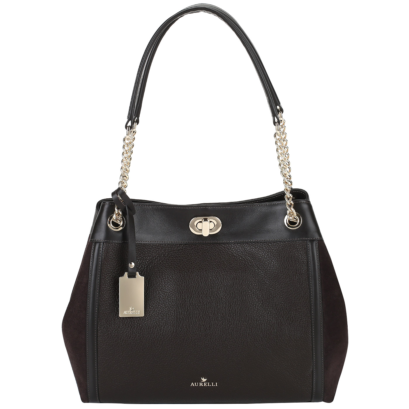 Aurelli Мягкая комбинированная сумка
