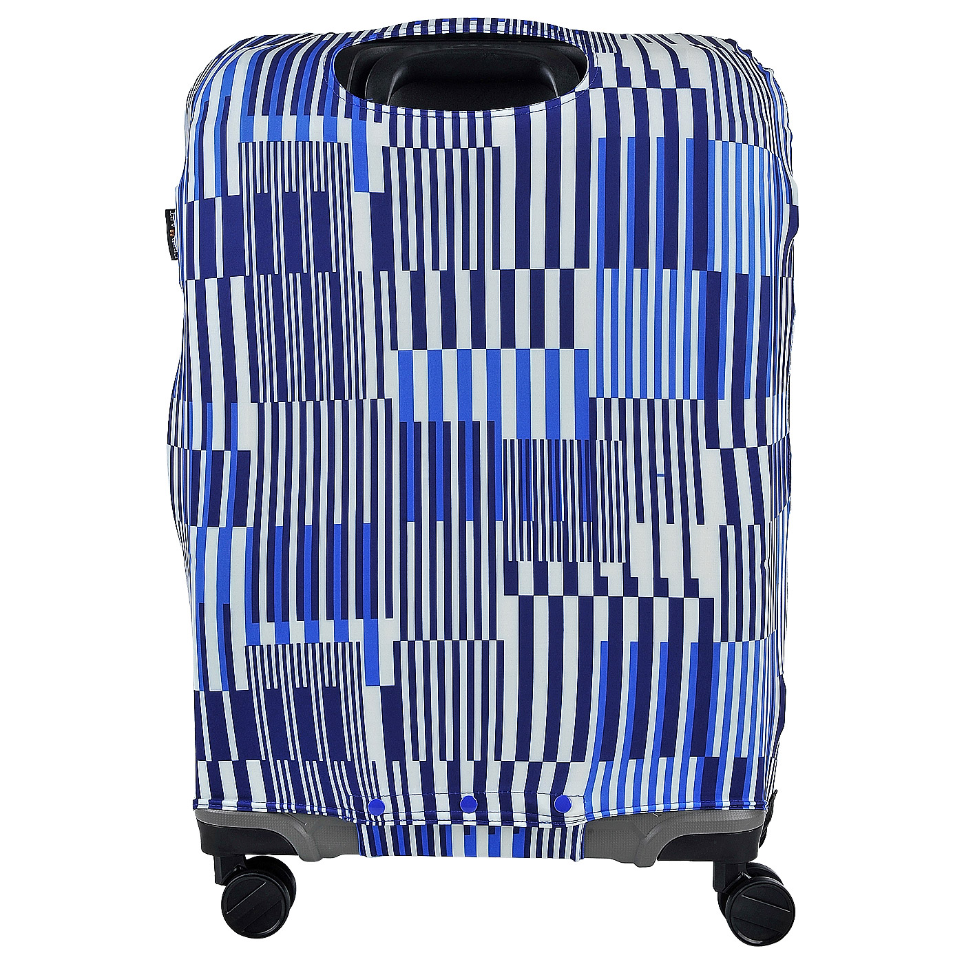 Чехол для багажа Eberhart Black, White, Blue Lines